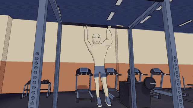 One arm trained while the other stays untouched in Ego Lifting Simulator